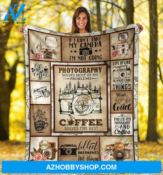 Photography Solves Most Of My Problems Blanket Gift For Photography Lovers Birthday Gift 
