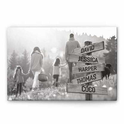 Photos to Canvas Prints , Family Custom Canvas, Gift For Family