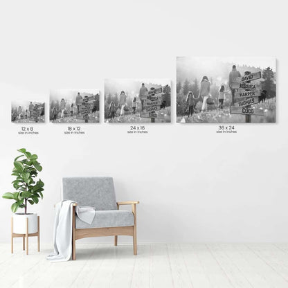 Photos to Canvas Prints , Family Custom Canvas, Gift For Family