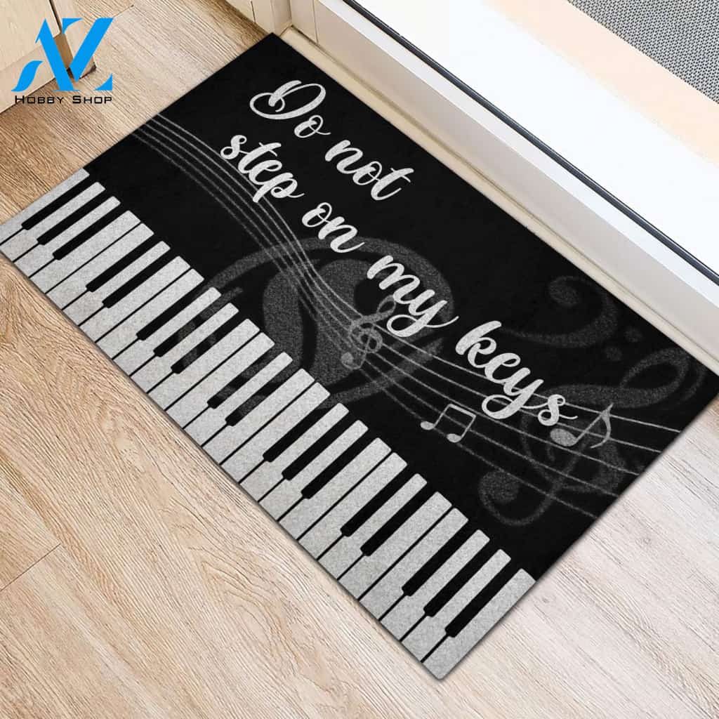 Piano Do Not Step On My Keys Doormat Welcome Mat House Warming Gift Home Decor Funny Doormat Gift Idea