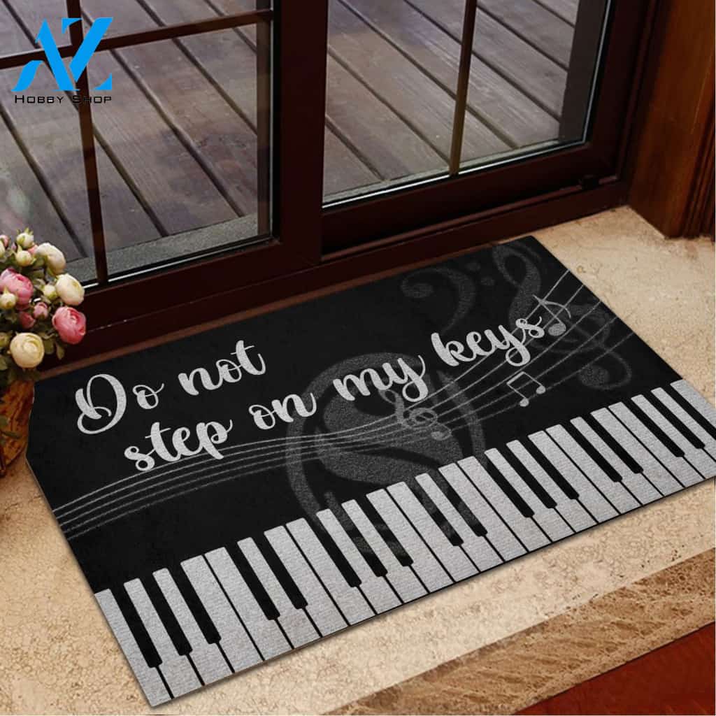 Piano Do Not Step On My Keys Doormat Welcome Mat House Warming Gift Home Decor Funny Doormat Gift Idea