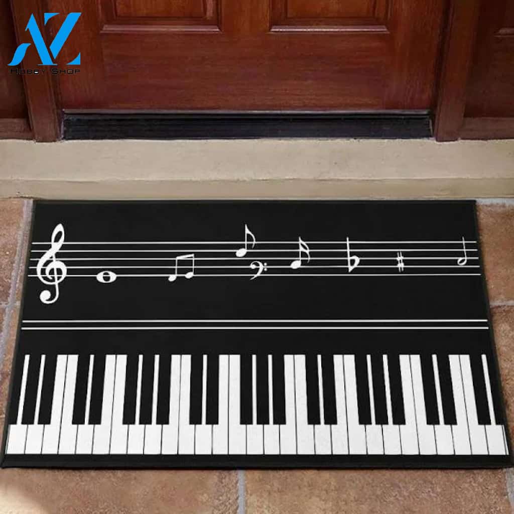 Piano Key Musical Notes Doormat Welcome Mat Housewarming Gift Home Decor Funny Doormat Gift Idea For Piano Lovers Gift For Friend