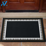 Piano Keys Black Door Mat