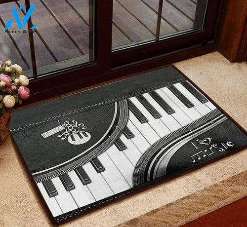 Piano Music Instrument Tools Notes Chords Melody Musician Durable Doormat Housewarming Gift Family Welcome Mat Gift For Friend Family