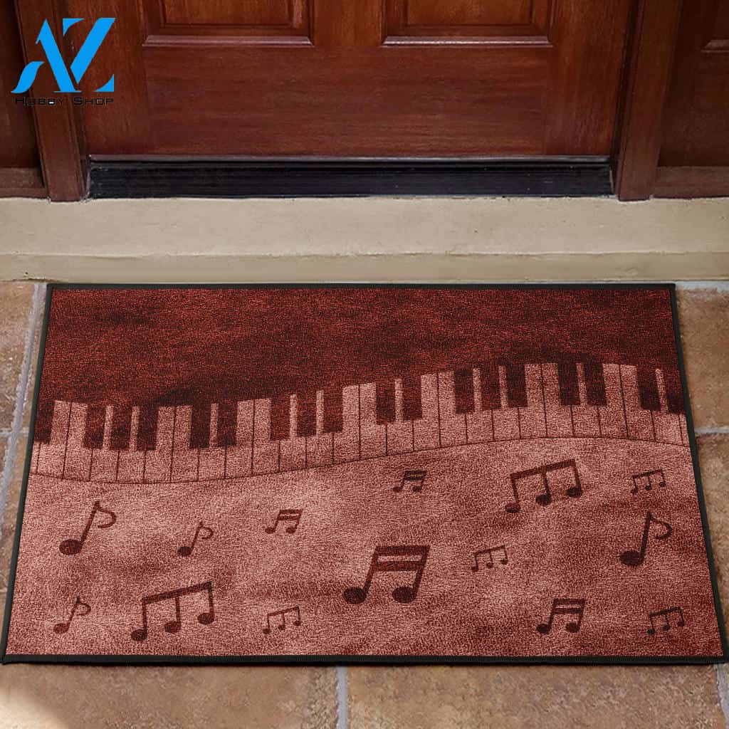 Piano Music Notes Door Mat
