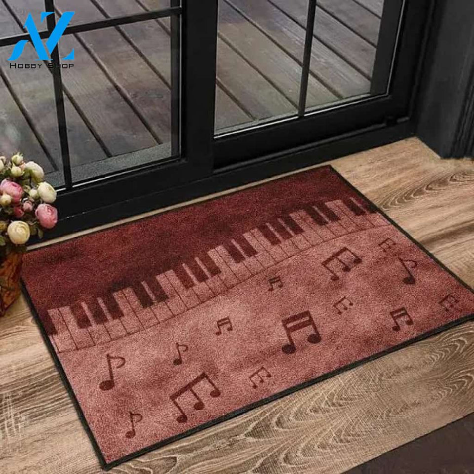 Piano Music Notes Doormat Welcome Mat Housewarming Gift Home Decor Funny Doormat Gift For Piano Lovers Gift For Family Birthday Gift