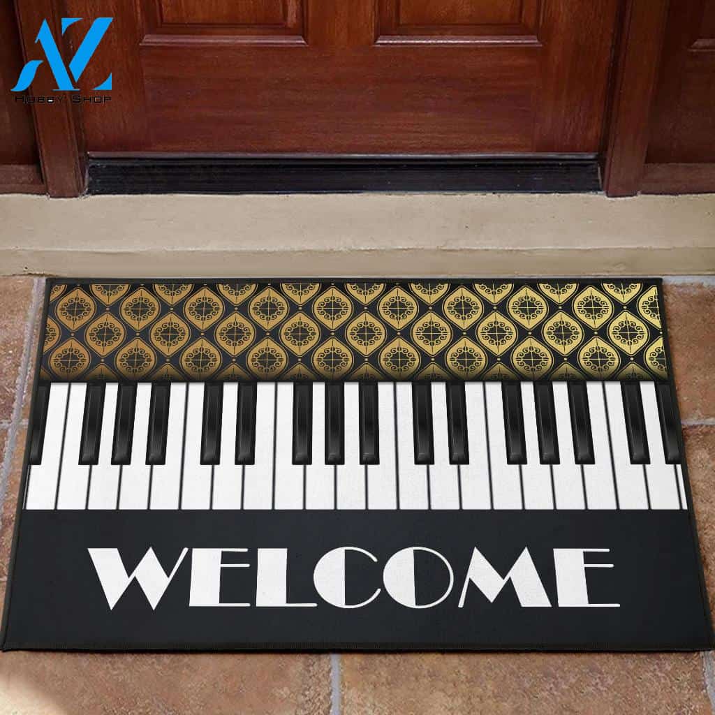 Piano Welcome Doormat Welcome Mat Housewarming Gift Home Decor Funny Doormat Gift Idea For Pianist Gift For Friend