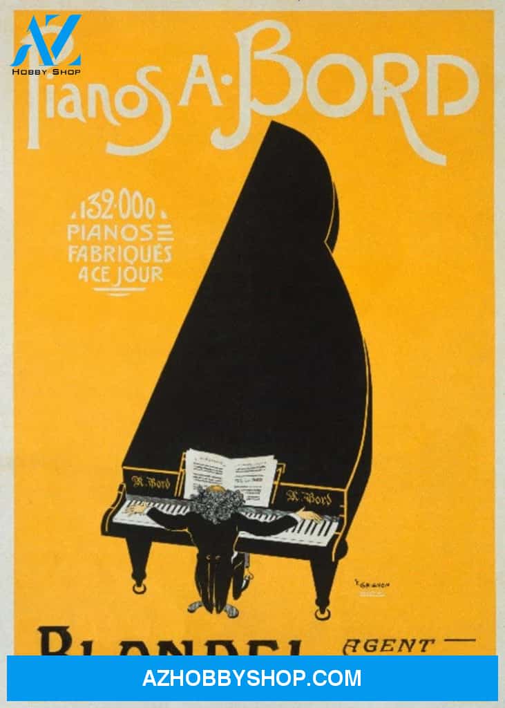Pianos A Bord Blondel Vintage Poster