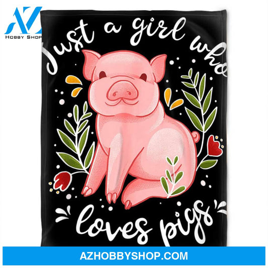 Pig Blanket, Love My Pig, Fleece Blanket. Gift For Your Love One, Birthday Gift Home Decor Bedding Couch Sofa Soft and Comfy Cozy