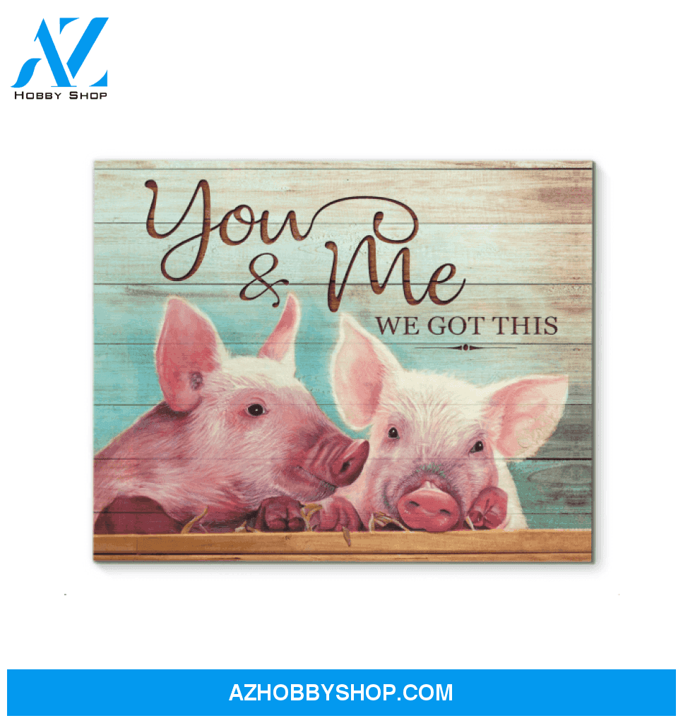 Pig Canvas - Hanging Art For Living Room