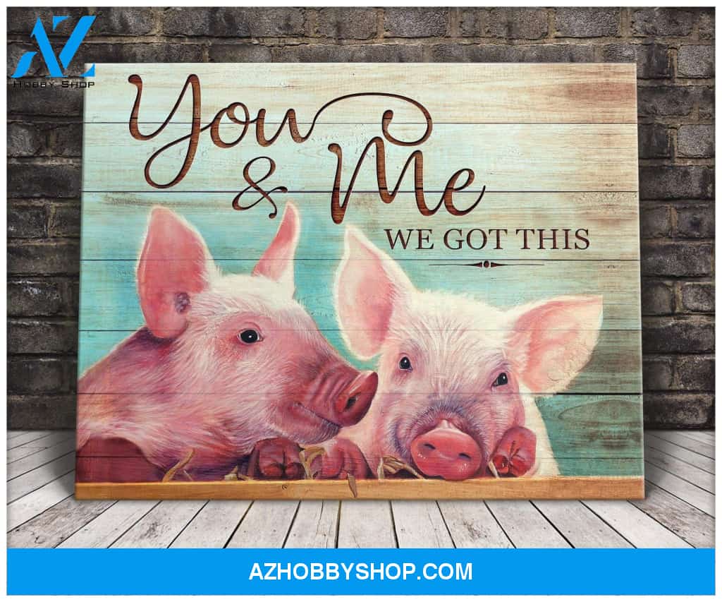 Pig Canvas - Hanging Art For Living Room