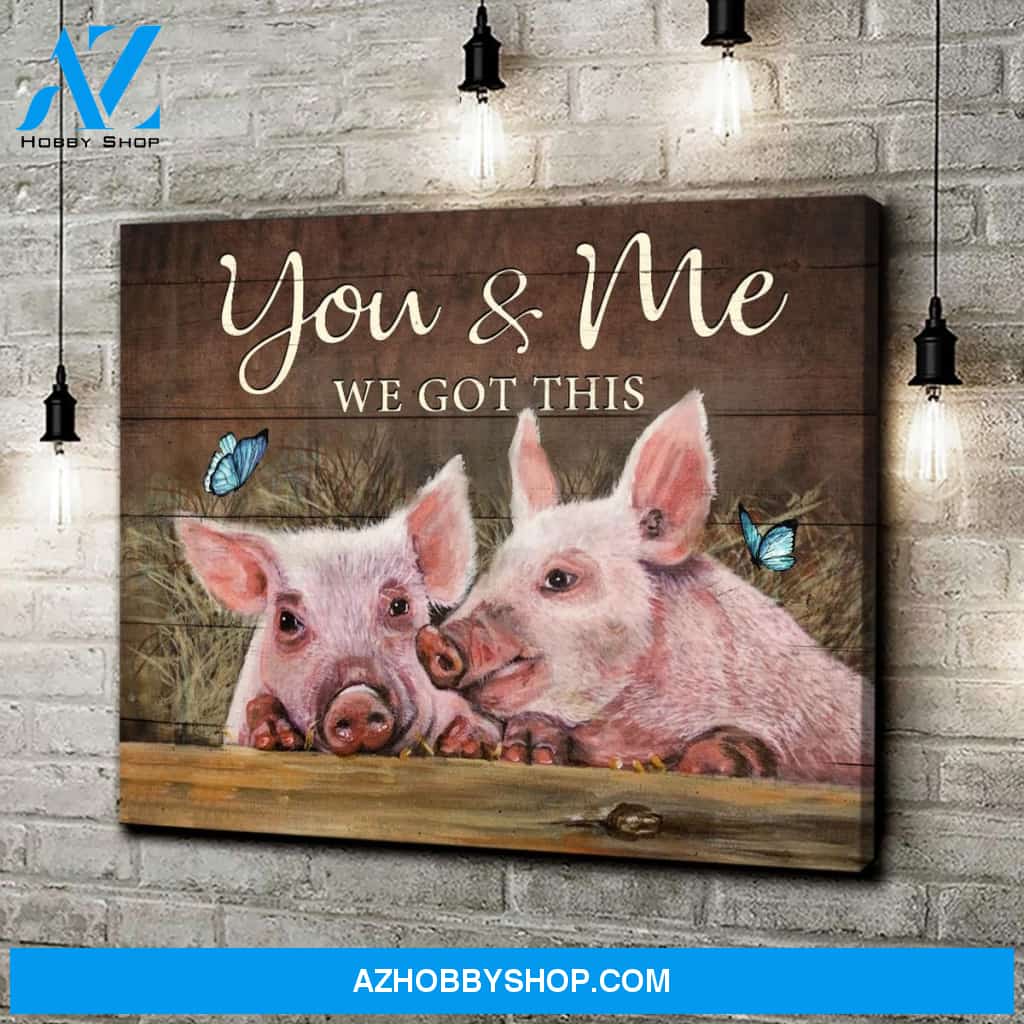 Pig Canvas - Hanging Art For Living Room