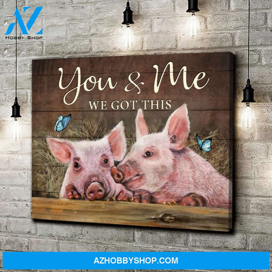 Pig Canvas - Hanging Art For Living Room