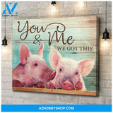 Pig Canvas - Hanging Art For Living Room
