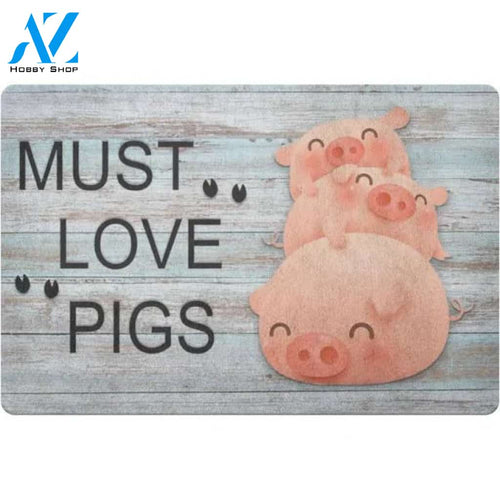 Pig Doormat, Must Love Pigs - Pig