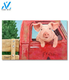 Pig in a Truck Doormat - 18" x 30"