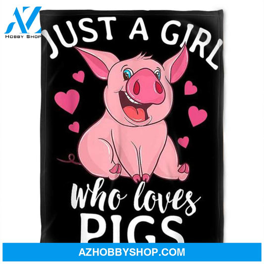 Pig Loves Blanket,Fleece Blanket. Gift For Family & Friends Gift Home Decor Bedding Couch Sofa Soft And Comfy Cozy