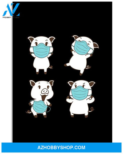 Pig mask chibi art poster