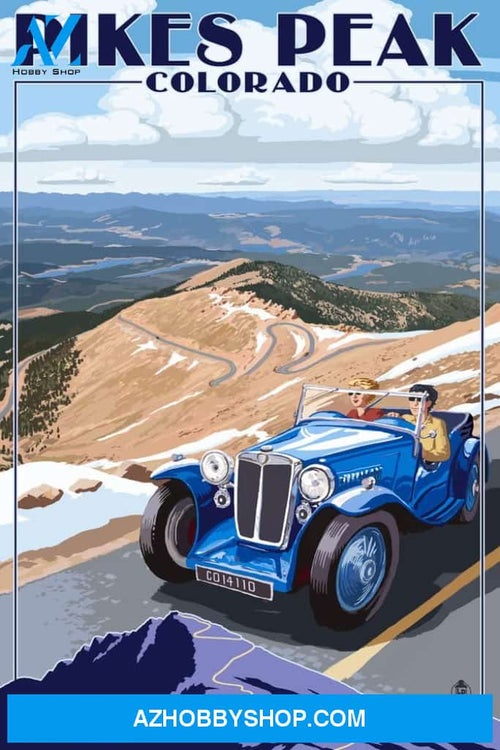 Pikes Peak Colorado Auto Road Scene