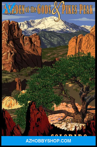 Pikes Peak From Garden Of The Gods Colorado 