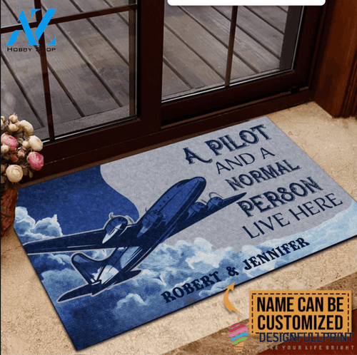 Pilot Normal Person Customized Doormat LH Gift For Pilot Gift For Family Memorial Keepsakes Gift For Couple Couple