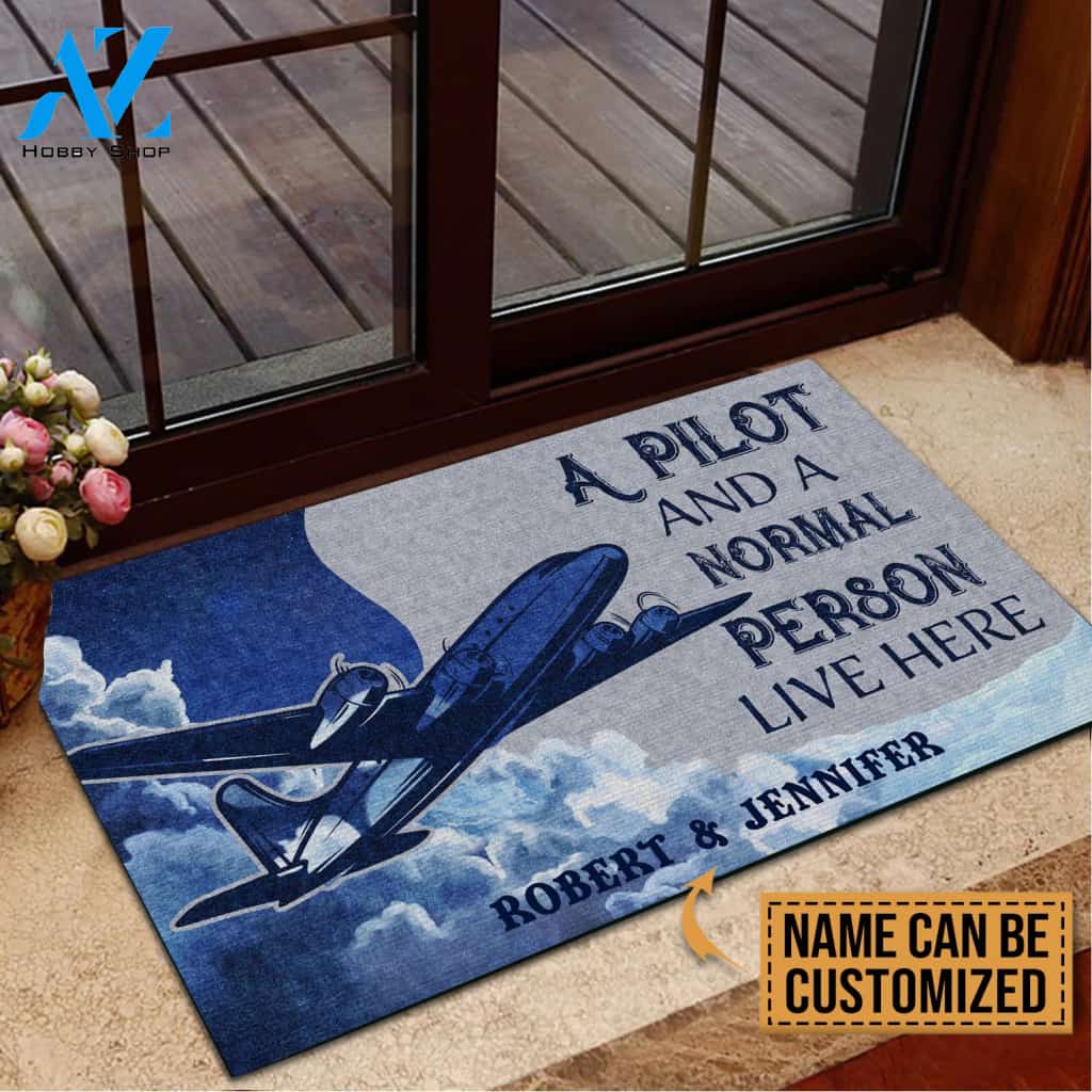 Pilot Normal Person Personalized Doormat | Welcome Mat | House Warming Gift