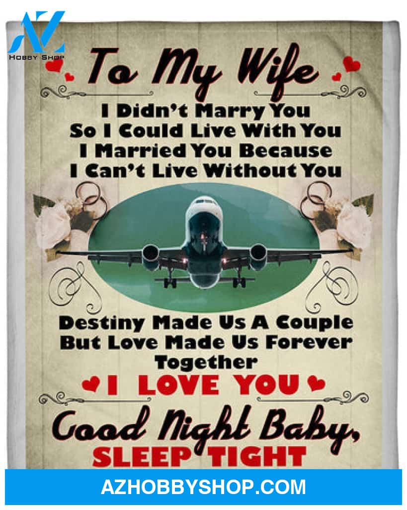 Pilot's Wife Premium Fleece Blanket - Quilt Blanket