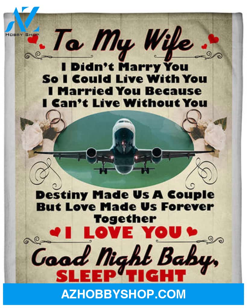 Pilot's Wife Premium Fleece Blanket - Quilt Blanket