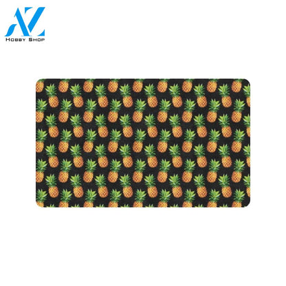 Pineapple Cute Print Design Pattern Rubber Doormat