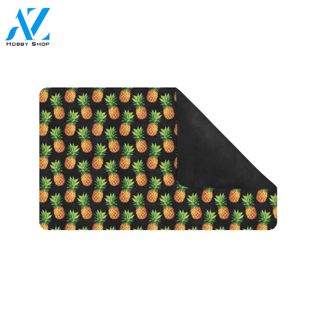 Pineapple Cute Print Design Pattern Rubber Doormat
