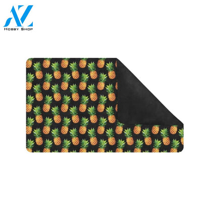 Pineapple Cute Print Design Pattern Rubber Doormat