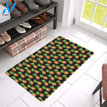 Pineapple Cute Print Design Pattern Rubber Doormat