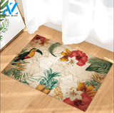 Pineapple Flower And Bird Inoor And Outdoor Doormat Welcome Mat Housewarming Gift Home Decor Funny Doormat Gift Idea For Fruit Lovers