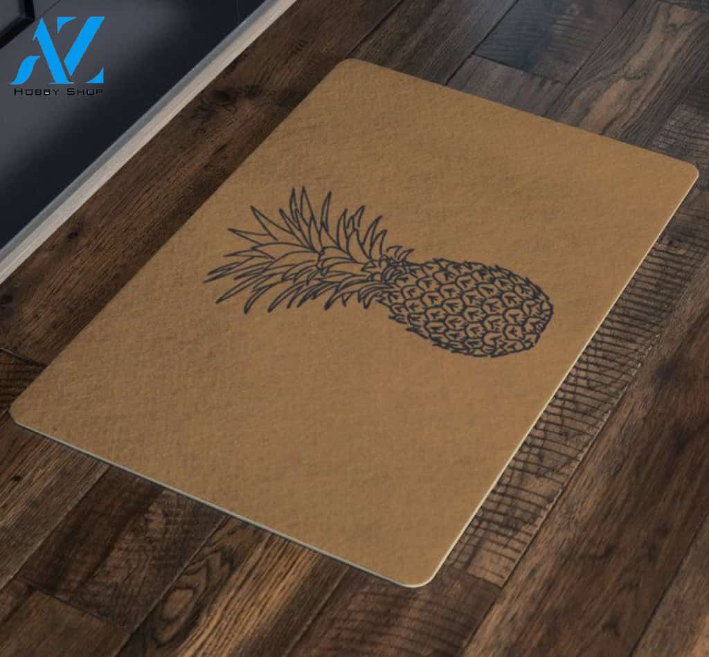 Pineapple Only Fruit Doormat Indoor And Outdoor Mat Entrance Rug Sweet Home Decor Closing Gift Gift For Friend Family Fruit Lovers Gift Idea