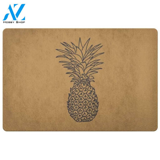 Pineapple Only Fruit Doormat Indoor And Outdoor Mat Entrance Rug Sweet Home Decor Closing Gift Gift For Friend Family Fruit Lovers Gift Idea