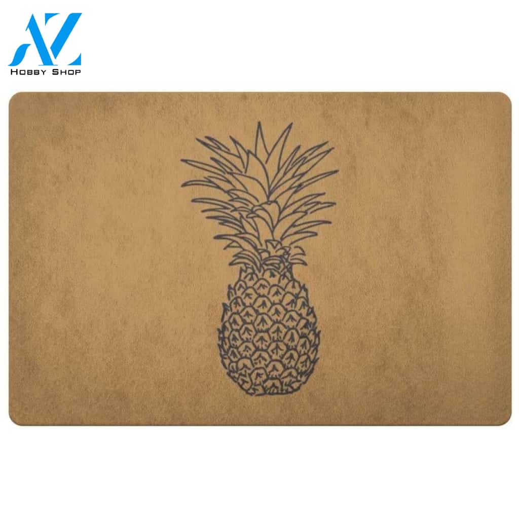 Pineapple Only Fruit Doormat Indoor And Outdoor Mat Entrance Rug Sweet Home Decor Closing Gift Gift For Friend Family Fruit Lovers Gift Idea