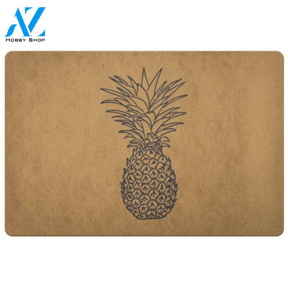 Pineapple Only Fruit Doormat Indoor And Outdoor Mat Entrance Rug Sweet Home Decor Closing Gift Gift For Friend Family Fruit Lovers Gift Idea