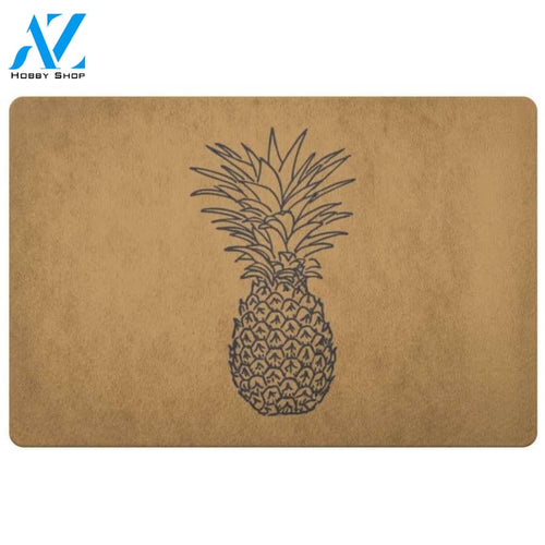 Pineapple Only Fruit Doormat Indoor And Outdoor Mat Entrance Rug Sweet Home Decor Closing Gift Gift For Friend Family Fruit Lovers Gift Idea