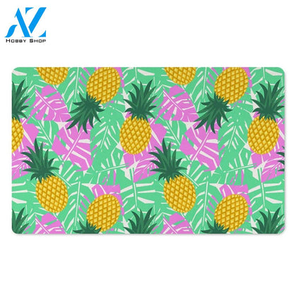 Pineapple Print Door Mat