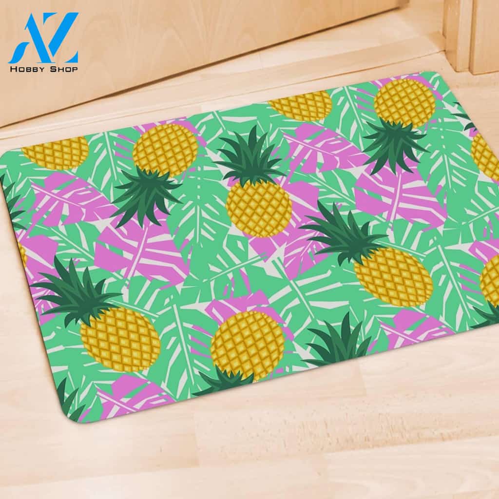 Pineapple Print Door Mat