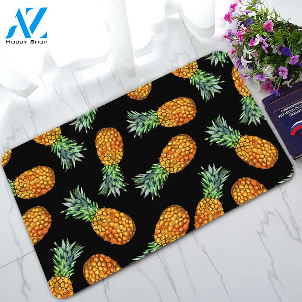 Pineapples Doormat Welcome Mat Housewarming Gift Home Decor Funny Doormat Best Gift Idea For Fruit Lovers Gift For Friend