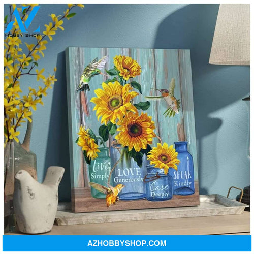 PingGift Live Simply Hummingbird Wall Art Canvas