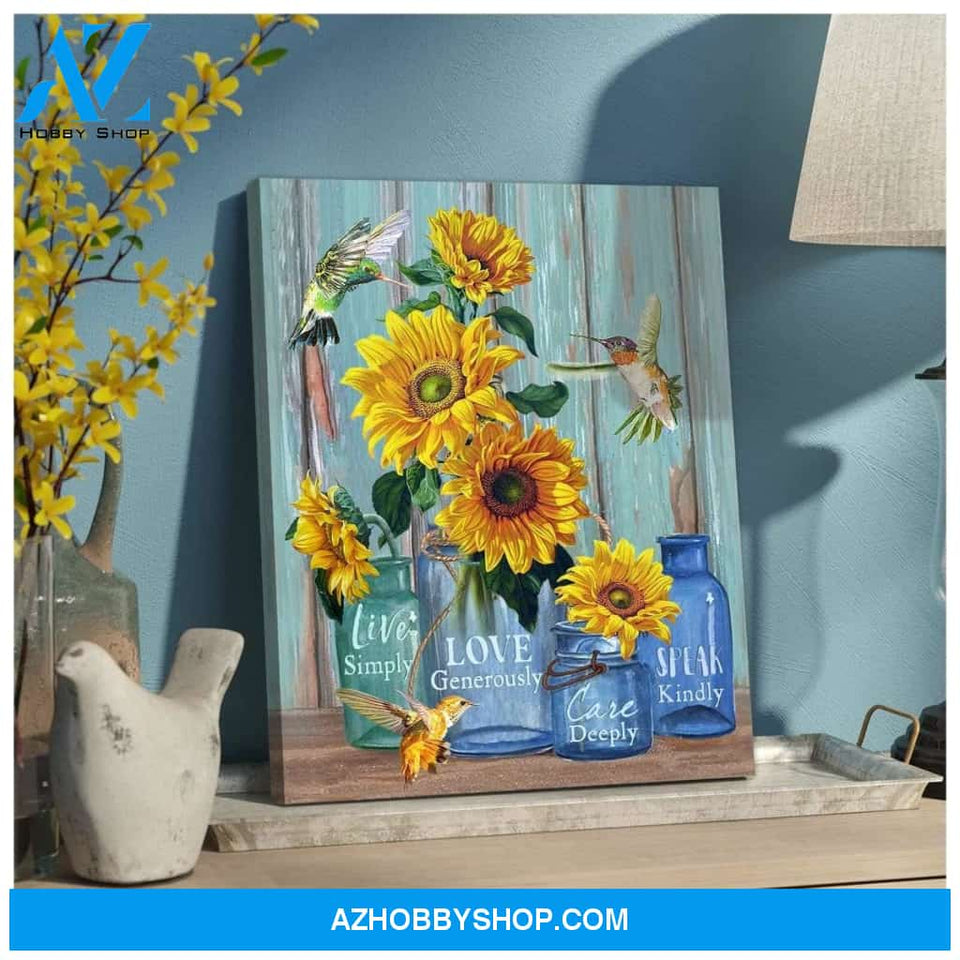 PingGift Live Simply Hummingbird Wall Art Canvas