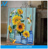 PingGift Live Simply Hummingbird Wall Art Canvas