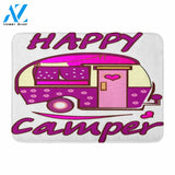 Pink Car Bus Happy Camper Doormat Welcome Mat House Warming Gift Home Decor Funny Doormat Gift Idea