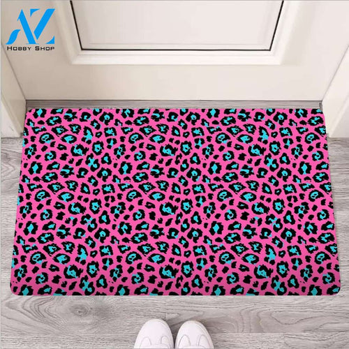 Pink Cheetah Door Mat
