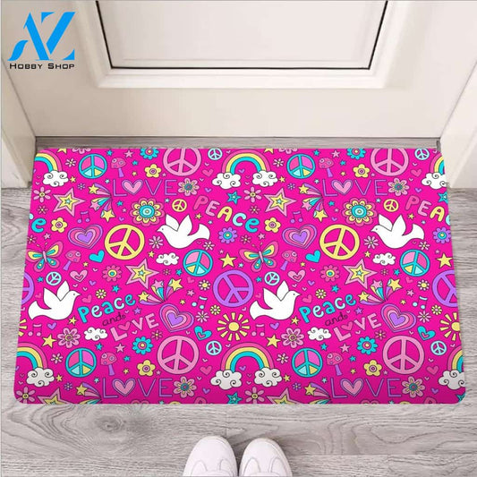 Pink Hippie Door Mat