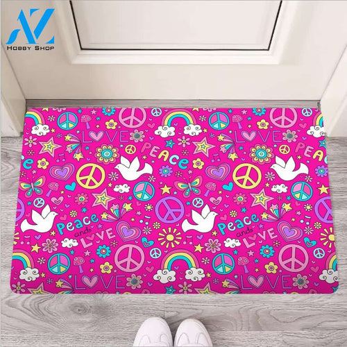 Pink Hippie Door Mat