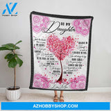 Personalized Blanket, Pink Mandala Mom Letter To My Daughter In This Blanket There Is A Piece Of My Heart Family Love Soft Fleece Blanket