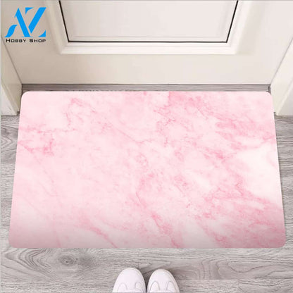 Pink Marble Door Mat